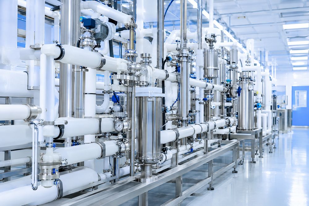 Ultrapure water piping system