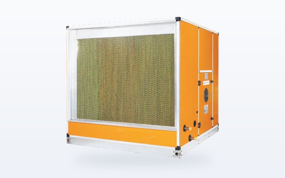 Ravi Aircon single or double-skin evaporative air cooling unit with cellulose pads
