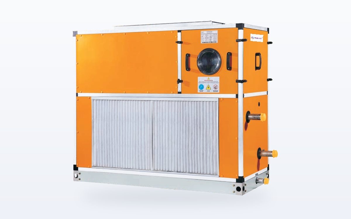 Ravi Aircon vertical air handling unit with return air grille
