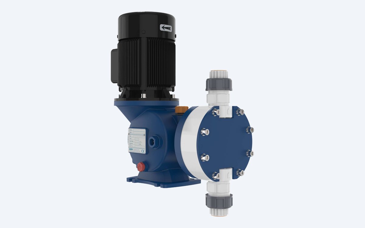 SEKO Kosmo MM1 motor-driven mechanical diaphragm dosing pump with PVDF head